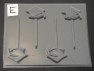 1904 Graduation Cap Chocolate Candy Lollipop Mold  FACTORY SECOND